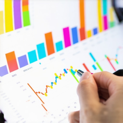 Person analyzing local community sentiment data on a tablet in a professional environment