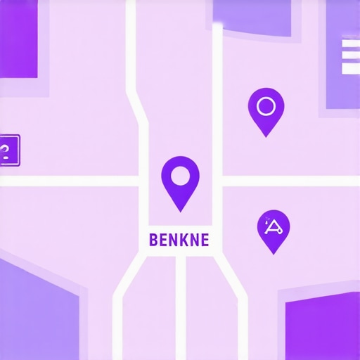 Future of Maps SEO in 2025 Futuristic map illustrating AI and AR enhanced local business visibility in 2025