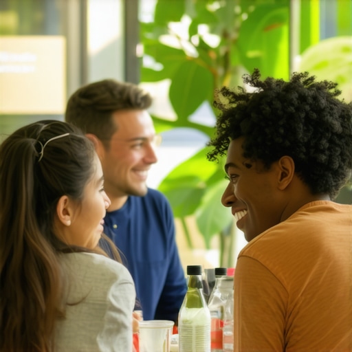 Local Business Community Event A bustling local event showcasing community involvement and digital marketing efforts.