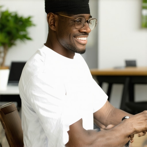 Business owner optimizing Google My Business profile with local SEO tools