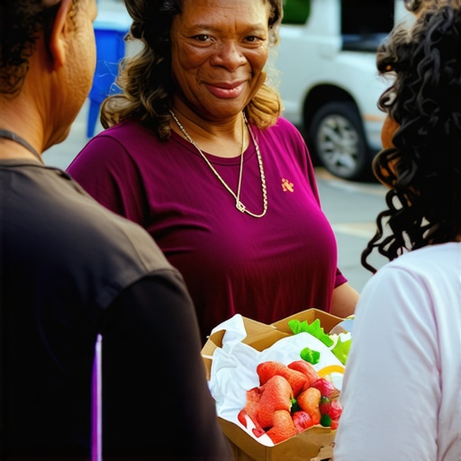 Community Engagement for Local SEO Business owner participating in a neighborhood event to boost local SEO
