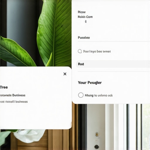 Business owner optimizing GMB profile with SEO tools
