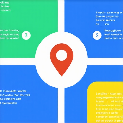 Diagram illustrating steps to improve Google Maps rankings