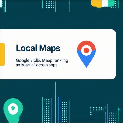 Diagram showing structured steps for improving local Google Maps rankings.