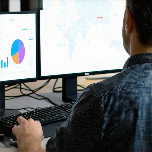 Digital marketer reviewing local search rankings and analytics to maintain SEO performance