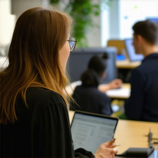 Business owner interacting with customers to boost Google My Business signals.
