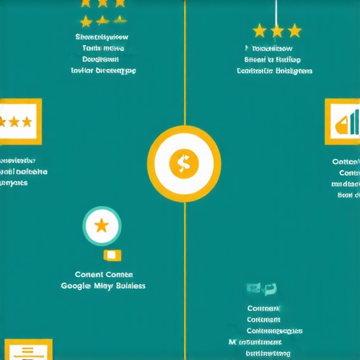 Infographic illustrating step-by-step process of optimizing Google My Business for local SEO success