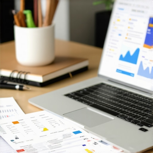 A person managing local SEO strategies with multiple analytics dashboards on a laptop.