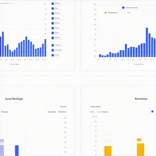 A computer screen displaying local SEO performance metrics and rankings.