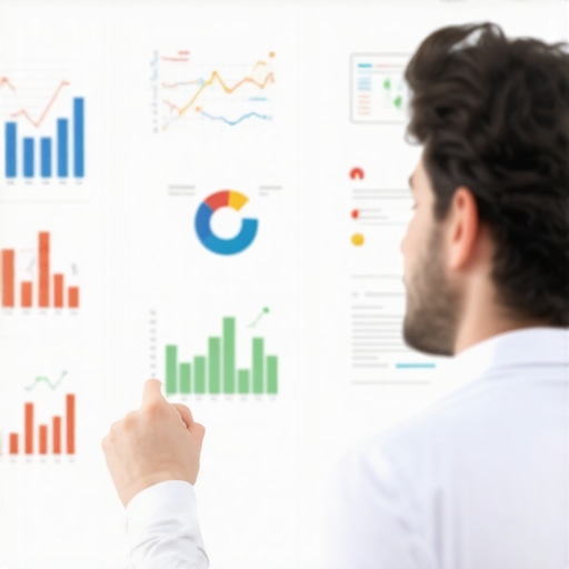 Business owner reviewing local SEO signals and analytics