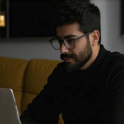 A marketer actively responding to customer reviews on a laptop, representing authentic engagement.