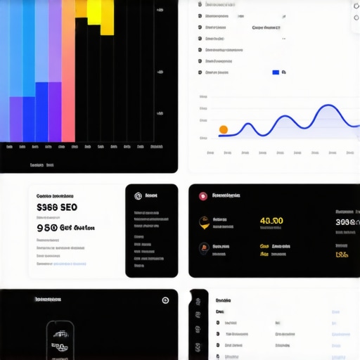 An analytical dashboard displaying local SEO performance metrics and signals
