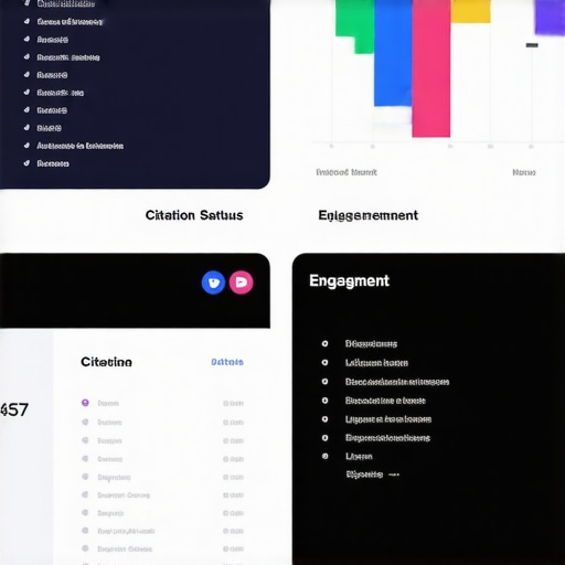 Screenshot displaying local SEO metrics on a dashboard for monitoring GMB health.