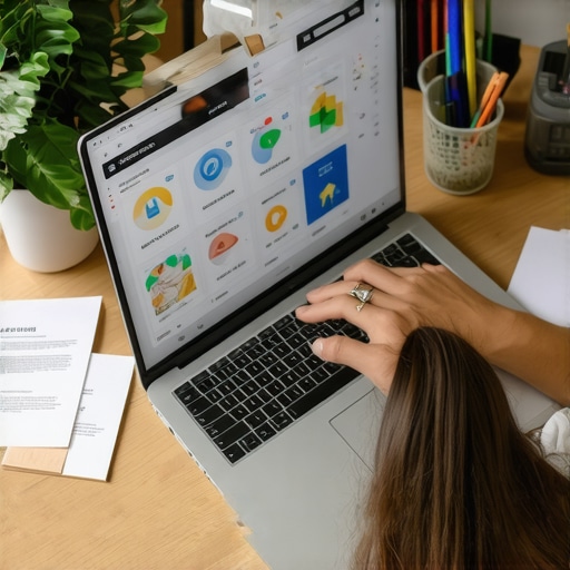 Person analyzing local SEO data on a laptop, highlighting the importance of tools in maintaining map rankings.
