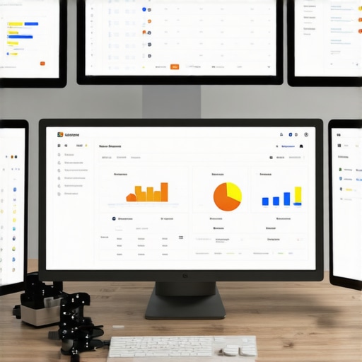 Screens showing SEO dashboards and scheduling tools used for managing Maps SEO and GMB efforts.