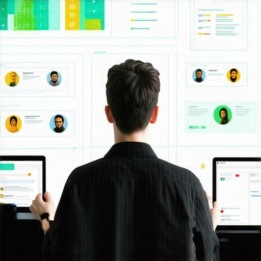 Business owner actively engaging with GMB profile using a laptop and mobile device.