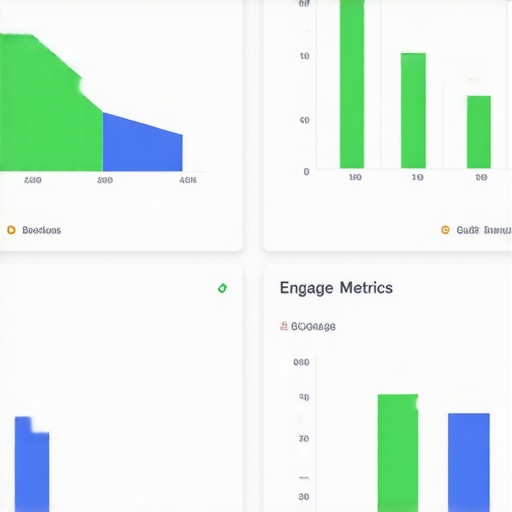 A detailed screenshot of a Google Data Studio dashboard tracking local SEO signals